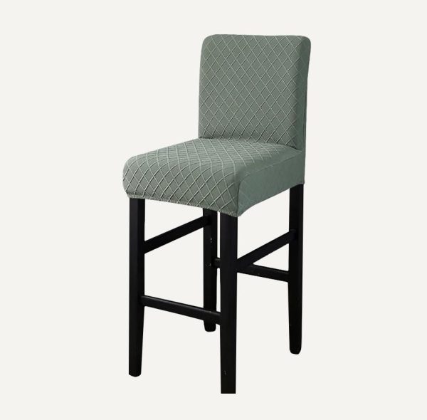 housse de chaise de bar effet tricot Josefina