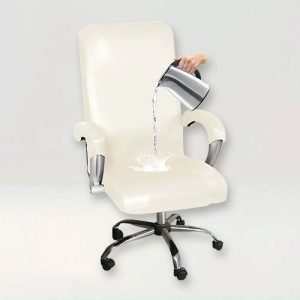 housse de chaise de bureau effet cuir imperméable Eliza
