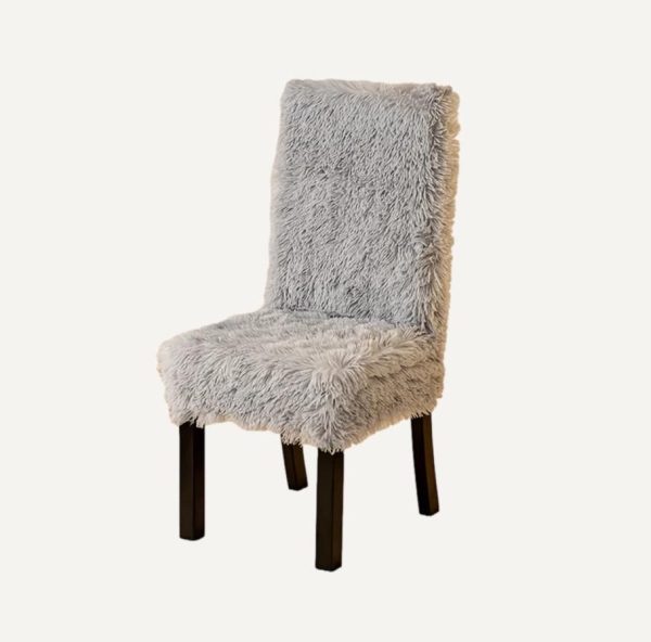 housse de chaise en tissu effet fourrure Juana