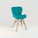 chaise papillon couverte en velours mélodie