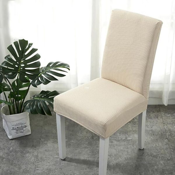 housses de chaises blanc cassé 100 pourcent waterproof